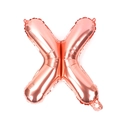 Rose gold letter X foil balloon 16 inch for birthday party and wedding decorations - 16 Inch Thin-Letter X / Rose Gold