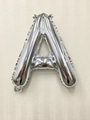Silver letter A foil balloon with metallic mirror finish for birthday party decor - Thin-Letter A / Silver