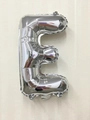 Shiny silver foil letter E balloon for wedding and birthday party decorations - Thin-Letter E / Silver