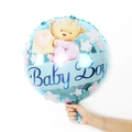 Palloncino Baby Boy blu da 18 pollici con orsetto e stelle per feste di nascita - Stile Orso Blu (Baby Boy)