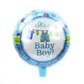 Ballon en aluminium bleu It's a Baby Boy avec vêtements de bébé pour fête prénatale - Style Vêtements Bébé Bleu (Baby Boy)