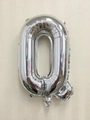 Palloncino a lettera Q in alluminio argento da 16 pollici per feste e celebrazioni - Versione Sottile Da 16 Pollici Con Piccola Lettera O Argentata