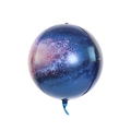 Sphärischer 4D Weltraum-Folienballon mit lila und blauem Galaxie-Sternenhimmel-Muster - 22-Zoll 4D Sternenhimmel