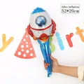 Raketenballon aus Aluminiumfolie für Kindergeburtstage, Größe 52x20cm dekorativ - Blaue Rakete Stockballon