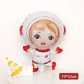 Folienballon Comic-Astronaut für Weltraum-Motto-Geburtstagspartys, 70x53cm Größe - Laufender Weltraumjunge Rot