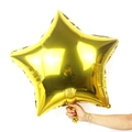Glossy gold 24-inch star foil balloon for birthday party and wedding event decoration - Gold