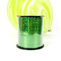 Green holographic laser ribbon roll for party balloon decor and gift wrapping - 250 Yards Laser Green Red