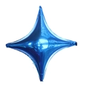 26-inch blue metallic four-pointed star foil balloon for party and wedding decoration - 10" / Blue