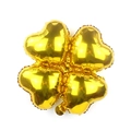 18 inch gouden klaver hart folieballon voor feest- en bruiloftsdecoraties - Gouden Klaver