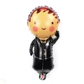 Mini cartoon groom figure foil balloon in black suit for wedding party decorations - Mini Groom