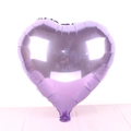 Glossy purple heart-shaped foil balloon with metallic mirror finish for party decor - 18-Inch Pearlescent Purple Heart