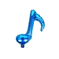Palloncino in alluminio blu metallizzato a forma di croma per decorazioni a tema musicale - Nota Singola / Blu