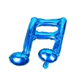 Palloncino in alluminio blu a forma di doppia croma per decorazioni di feste di compleanno - Double Eighth Note / Blu