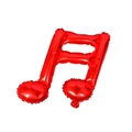 Palloncino in alluminio a forma di sedicesimo rosso per decorazioni di feste - Double Eighth Note / Rosso