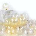 Champagne gold and silver pearlescent latex balloons for wedding and birthday decor - Gold + Silver