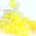 Bright yellow pearlescent latex balloons for birthday and wedding party decorations - Yellow