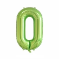 40-inch green number 0 aluminum foil balloon with metallic finish for party decor - Number 0 (Fruit Green)