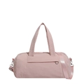 Sac de sport cylindrique en nylon rose avec poignées et bandoulière réglable - Rose