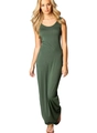 Slim fit olive green sleeveless maxi dress featuring a round neck and casual style - S / Green