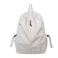 Minimalistischer weißer Rucksack mit großem Fassungsvermögen und wasserfestem Stoff - Weiß