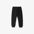 Completo bambina a righe con cappuccio e pantaloni jogger neri in cotone a coste autunno - 2Y(90cm) / Pantaloni Casual (G20057K)