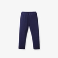 Girls dark blue cotton leggings with elastic waistband for toddlers and kids - Navy Blue (200011K) / 2Y(90cm)