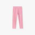 Mädchen Leggings mit rot-weißen Streifen aus Baumwolle und elastischem Bund - 6Y(130cm) / Rot-weiß gestreift (Nur Hose)