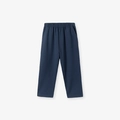 Dunkelblaue Jungen-Jogginghose mit elastischem Bund und Seitentaschen aus Baumwolle - Dunkelblaue Lange Hose (2105k) / 2Y(90cm)