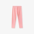 Toddler girls pink striped leggings with elastic waist in soft cotton knit - Pink Pants Only (2102k) / 2Y(90cm)