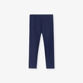 Donkerblauwe meisjeslegging van ribgebreide stof met elastische tailleband voor de herfst - 7J(140cm) / Broek Zonder Bovenstuk (2093k)