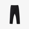 Girl's minimalist black elastic waist leggings made of soft cotton blend fabric - 2Y(90cm) / Black Slim Pants (G20048K)