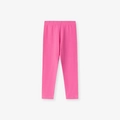 Leggings rose vif pour filles en coton extensible avec taille élastiquée - 2Y(90cm) / Pantalon Rose Foncé (C080K)