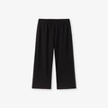 Klassieke zwarte vrijetijdsbroek voor meisjes van katoen met elastische taille - 2Y(90cm) / Enkele Lange Broek (2172k)