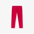 Leggings per bambine in maglia rosso rosa vibrante con comoda vita elastica elasticizzata - Pantaloni Lunghi Rossi (2160K) / 2Y(90cm)