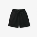 Short décontracté noir pour garçon avec taille élastique à cordon et poches latérales - 2Y(90cm) / Short Décontracté Noir