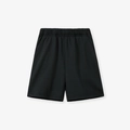 Classic black cotton boys shorts featuring a comfortable wide elastic waistband and side pockets - 2Y(90cm) / Black (1025)