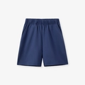 Boys navy blue cotton sweat shorts with elastic waistband and side pockets - 2Y(90cm) / Navy Blue (1028)