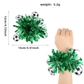 Fleur de poignet football en guirlande verte pour pom-pom girls et supporters - Style Tinsel Vert / Corset De Poignet De Football De La Coupe Du Monde