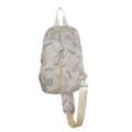 Creamy white Vamtac crossbody chest bag featuring grey teddy bear prints and nylon strap - Bare Bag / White