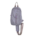 Hellviolette Crossbody-Brusttasche mit niedlichen Bären-Prints und verstellbarem Gurt - Lila