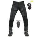 Pantaloni da moto in mesh traspirante per uomo con protezioni regolabili e rimovibili - XXS / Nero (Con Protezioni)