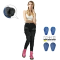 Pantaloni da moto invernali da donna con protezioni rimovibili e fodera polare - XXS / Nero (Con Protezioni in Silicone)