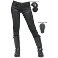 Jeans da moto slim fit in rete con protezioni rimovibili per fianchi e ginocchia - XXS / Nero