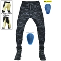Pantaloni cargo moto camouflage con fodera in Kevlar e protezioni CE rimovibili - XS / Mimetico (Con Attrezzatura Protettiva in Silicone)