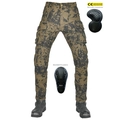 Pantalones cargo de moto para hombre en camuflaje marrón y negro con protecciones CE - XXS / Camuflaje Marrón (JES-11)