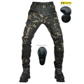 Pantalon de moto camouflage pour hommes avec protections amovibles et poches cargo - XXS / 114-7 Camouflage (avec Protections)
