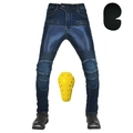 Vaqueros de moto para hombre en denim azul con malla transpirable y protecciones - XS / Azul