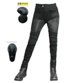 Pantaloni da moto neri in mesh da uomo con protezioni rimovibili certificate CE - XXS / Nero Vintage