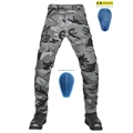 Motorrad-Cargohose im Camouflage-Design mit CE-zertifizierten Silikon-Schutzpolstern - XXS / Neuer Camouflage-Stil Mit Silikon-Protektoren (JES-25)