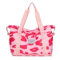 Rosa Reisetasche mit Marmormuster, großem Fassungsvermögen und Nass-Trocken-Trennung - Rosa und Rotes Leopardenmuster (Stil 4)
